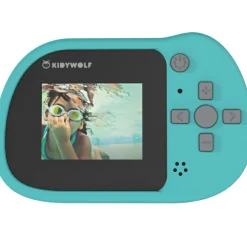 Sale Appareil photo numérique et vidéo Kidycam Waterproof cyan Enfant Appareil Photo Enfant