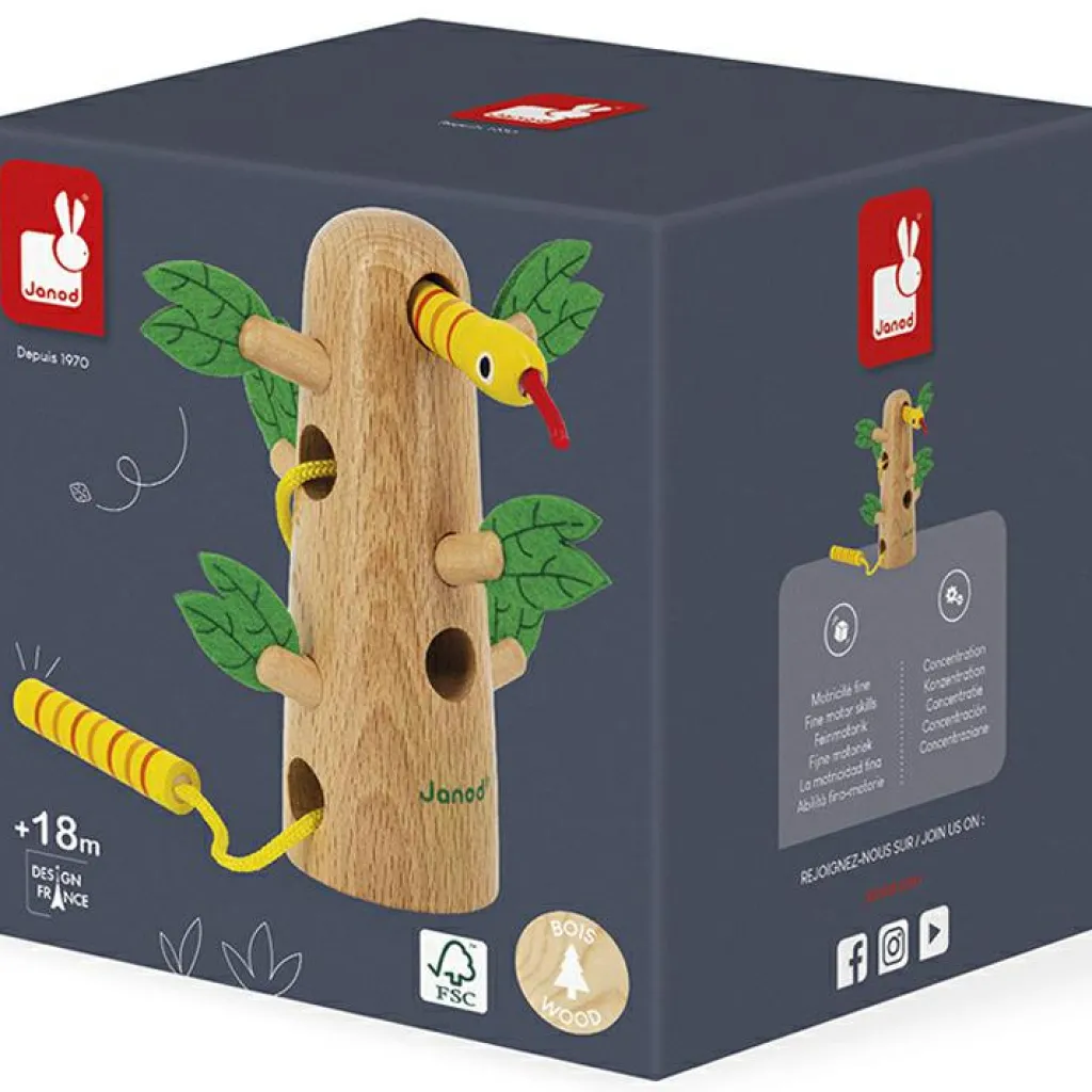 Discount Arbre à lacer en bois Tropik Jeu De Motricité Fine