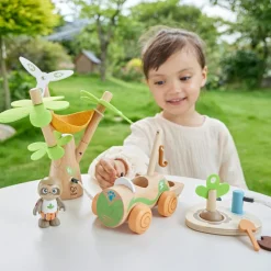 Hape Arbre éolienne et voiture électrique