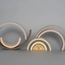 Best Arc en ciel en bois à empiler Jouet À Empiler