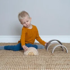 Best Arc en ciel en bois à empiler Jouet À Empiler