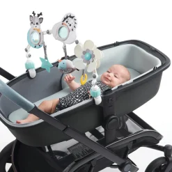 Best Arche articulée pour poussette Black & White Jouet D'Activités À Suspendre