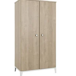 Galipette Armoire 2 portes en chêne blond Marcel