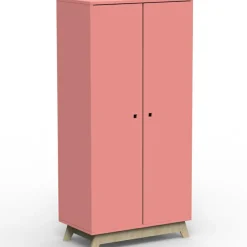 Mathy by bols Armoire 2 portes Madavin avec pieds en bouleau (coloris au choix)