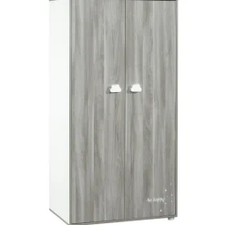 Baby Price Armoire 2 portes Smile chêne silex