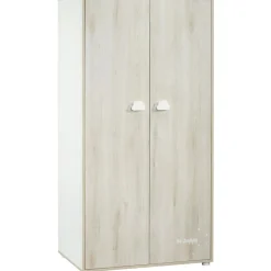 Baby Price Armoire 2 portes Smile hêtre cendré