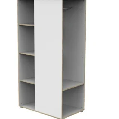 Baby Price Armoire ouverte First Blanche et bois