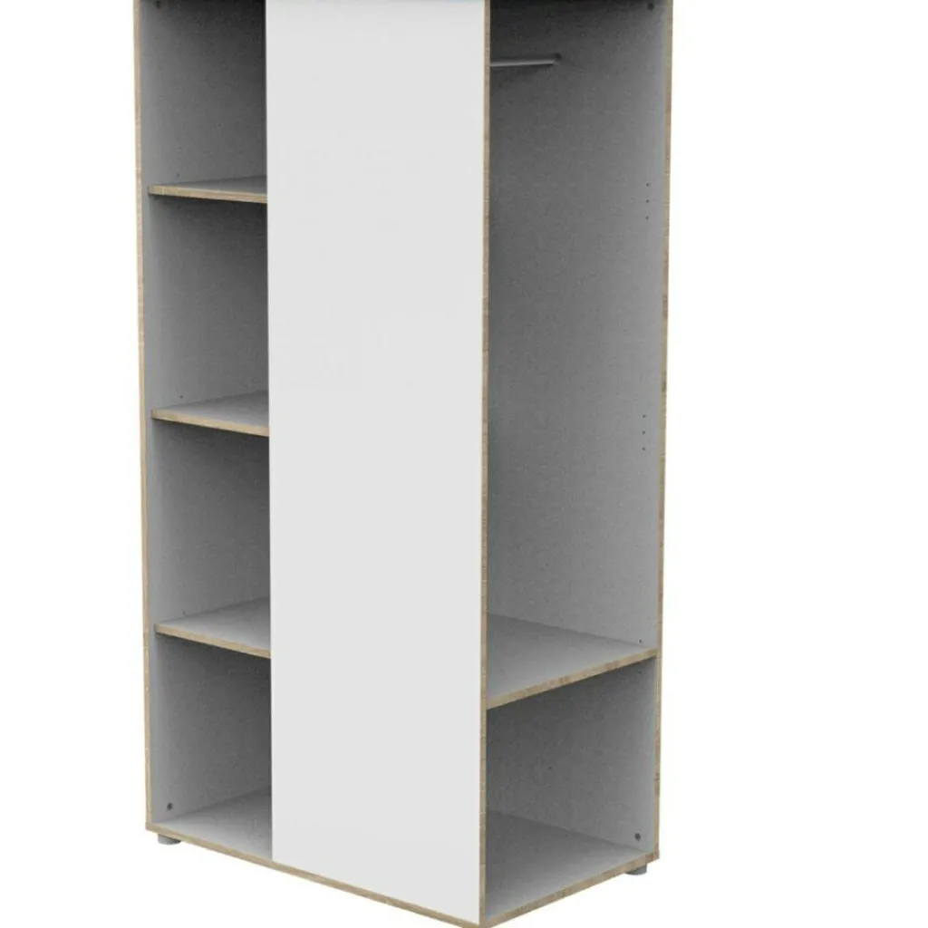 Baby Price Armoire ouverte First Blanche et bois