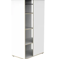 Baby Price Armoire ouverte First Blanche et bois