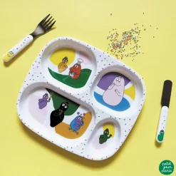 Petit Jour Paris Assiette à compartiments Barbapapa