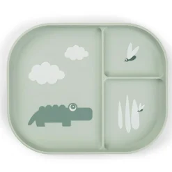 Done by Deer Assiette à compartiments Croco Vert