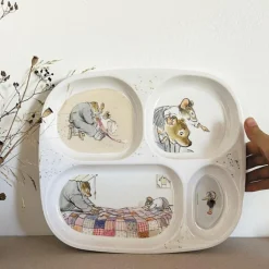 Sale Assiette à compartiments Ernest et Célestine Assiette