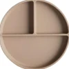 Best Assiette à compartiments en silicone avec ventouse Natural Assiette