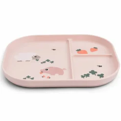 Clearance Assiette à compartiments Foodie Tiny farm Rose Assiette