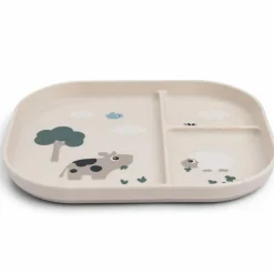 Outlet Assiette à compartiments Foodie Tiny farm Sable Assiette