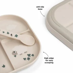 Outlet Assiette à compartiments Foodie Tiny farm Sable Assiette