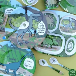 Petit Jour Paris Assiette à compartiments Les Dinosaures