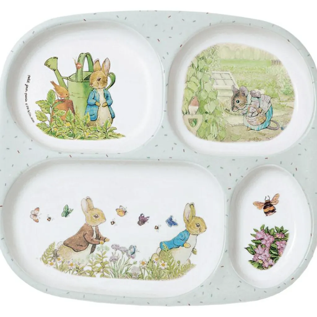 Hot Assiette à compartiments Pierre Lapin Assiette