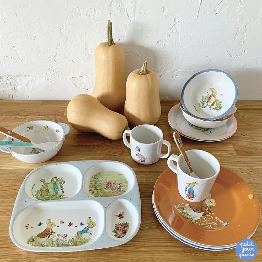 Hot Assiette à compartiments Pierre Lapin Assiette