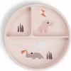 Done by Deer Assiette à compartiments Stick&Stay Playground Rose