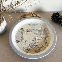 Petit Jour Paris Assiette bébé Ernest et Célestine bleu