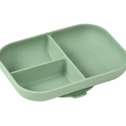 Béaba Assiette compartimentée à ventouse en silicone Vert sauge