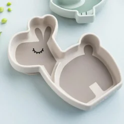 Hot Assiette en silicone avec ventouse Lalee Sable Assiette
