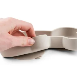 Hot Assiette en silicone avec ventouse Lalee Sable Assiette