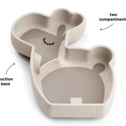 Hot Assiette en silicone avec ventouse Lalee Sable Assiette