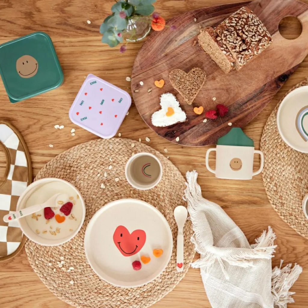 Clearance Assiette Happy Rascals Smile bleu ciel Assiette