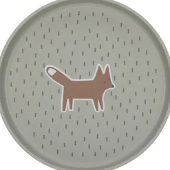 Sale Assiette plate Little Forest Renard vert Assiette