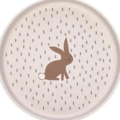 Clearance Assiette plate Little Forest Lapin rose Assiette