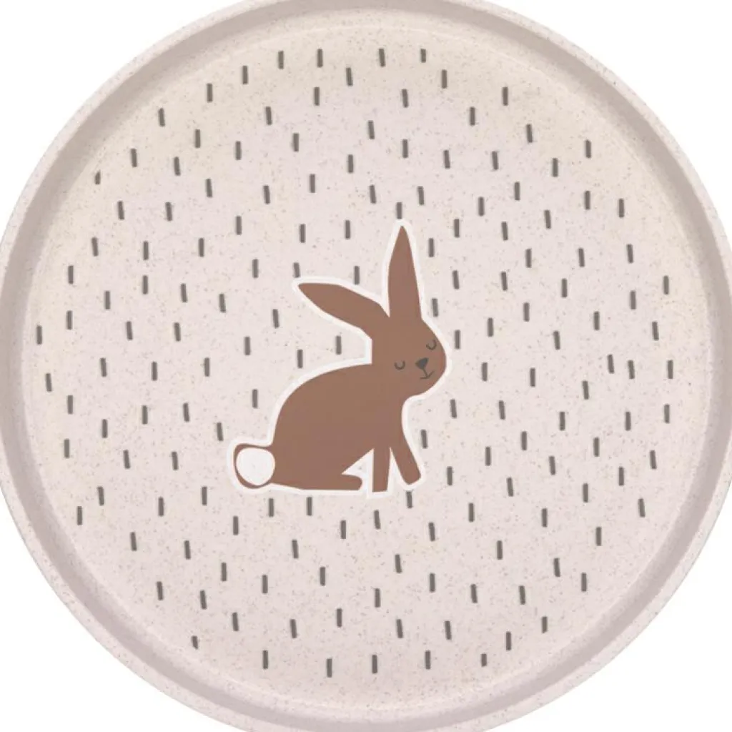 Clearance Assiette plate Little Forest Lapin rose Assiette