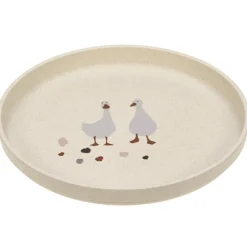 Lässig Assiette plate Tiny Farmer mouton et oie naturel