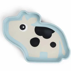 Done by Deer Assiette silicone avec ventouse Dotti Bleu