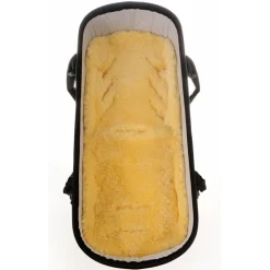 Hot Assise en peau d'agneau blanche Assise Pour Poussette