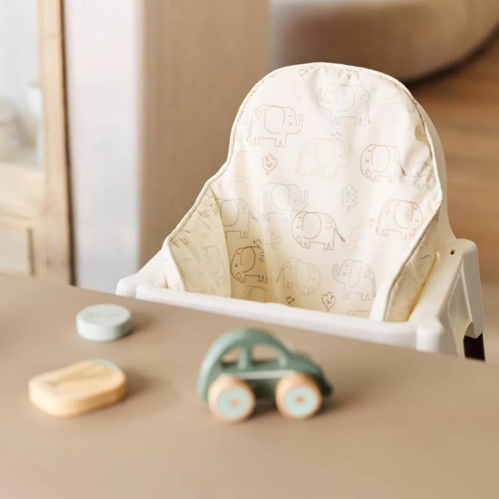 Jollein Assise pour chaise haute Ikea Elephant Tales