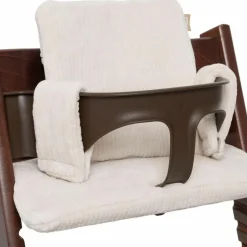 New Assise pour chaise haute Stokke Cloudy Rib Oatmeal Coussin Chaise Haute
