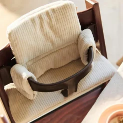 New Assise pour chaise haute Stokke Cloudy Rib Oatmeal Coussin Chaise Haute