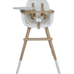 Discount Assise tissu chaise haute Ovo Luxe blanc Coussin Chaise Haute