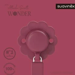 Clearance Attache sucette en silicone Wonder Viva Maganta Attache Sucette