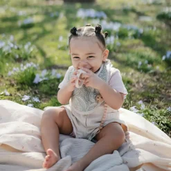 Mushie Attache sucette Eva Blush