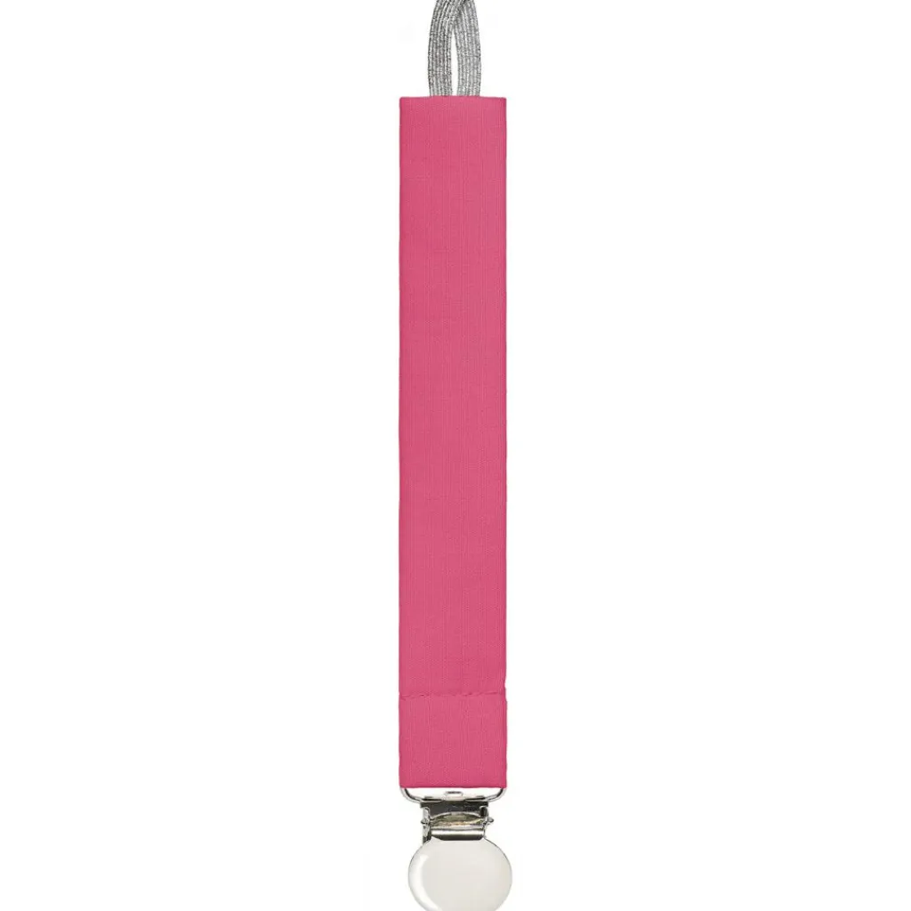 ANVIE Attache sucette fuchsia (personnalisable)