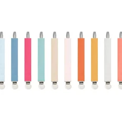 ANVIE Attache sucette fuchsia (personnalisable)