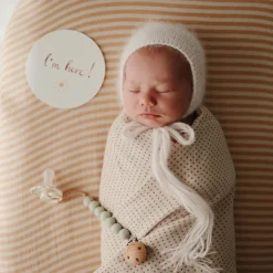 Mushie Attache sucette Halo Sage