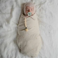 Mushie Attache sucette Hera Pale Yellow