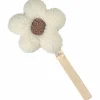 Atelier Wagram Attache tétine Fleur moumoute Ecru-Beige