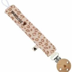 Discount Attache tétine Gaze Léopard (personnalisable) Attache Sucette