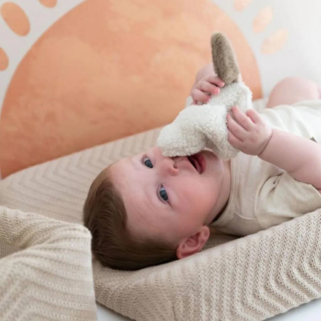 Attache tétine pomme Cozy Warm linen Doudou Attache Sucette