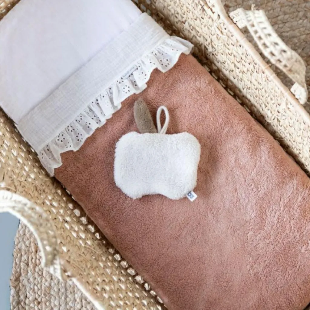 Attache tétine pomme Cozy Warm linen Doudou Attache Sucette